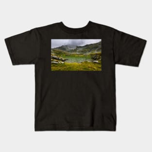 Romanian Carpathians and glacial lake Capra Kids T-Shirt